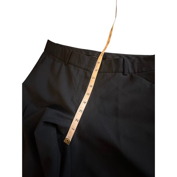 Theory Women’s Black Classic Wool Blend Straight Leg Dress Pants Size 8 - Picture 6 of 12